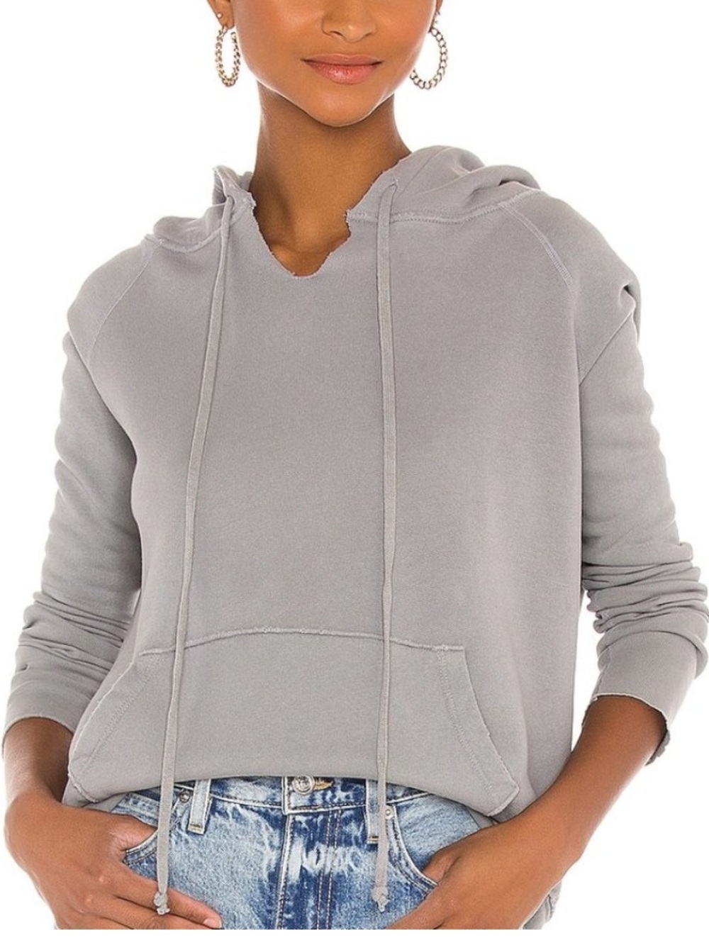 Nili Lotan Janie gray hoodie